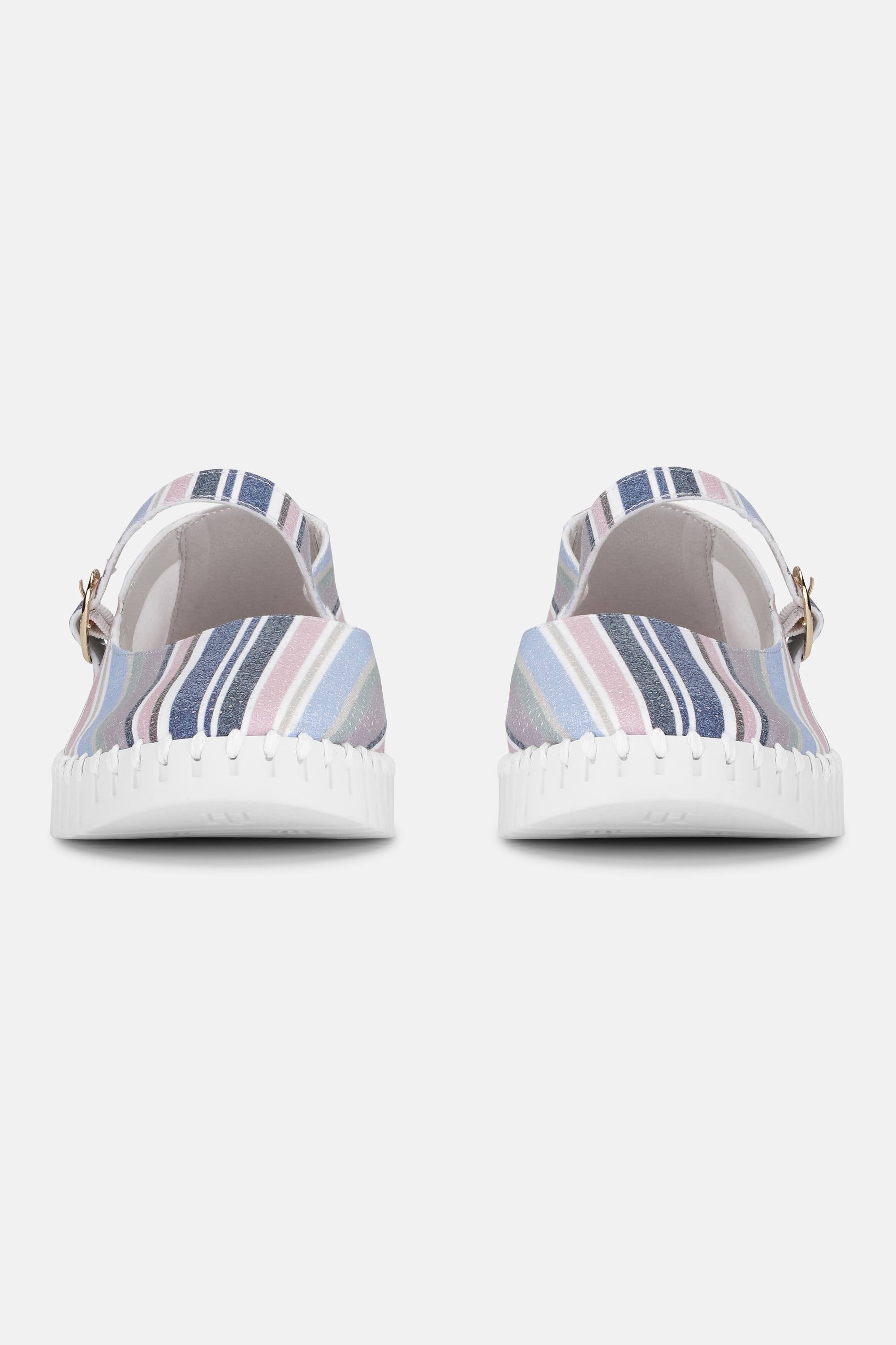 Ballerina Randig - Lotus White